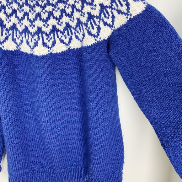 Vintage fair Isle hand knit chunky sweater - Picture 6 of 7
